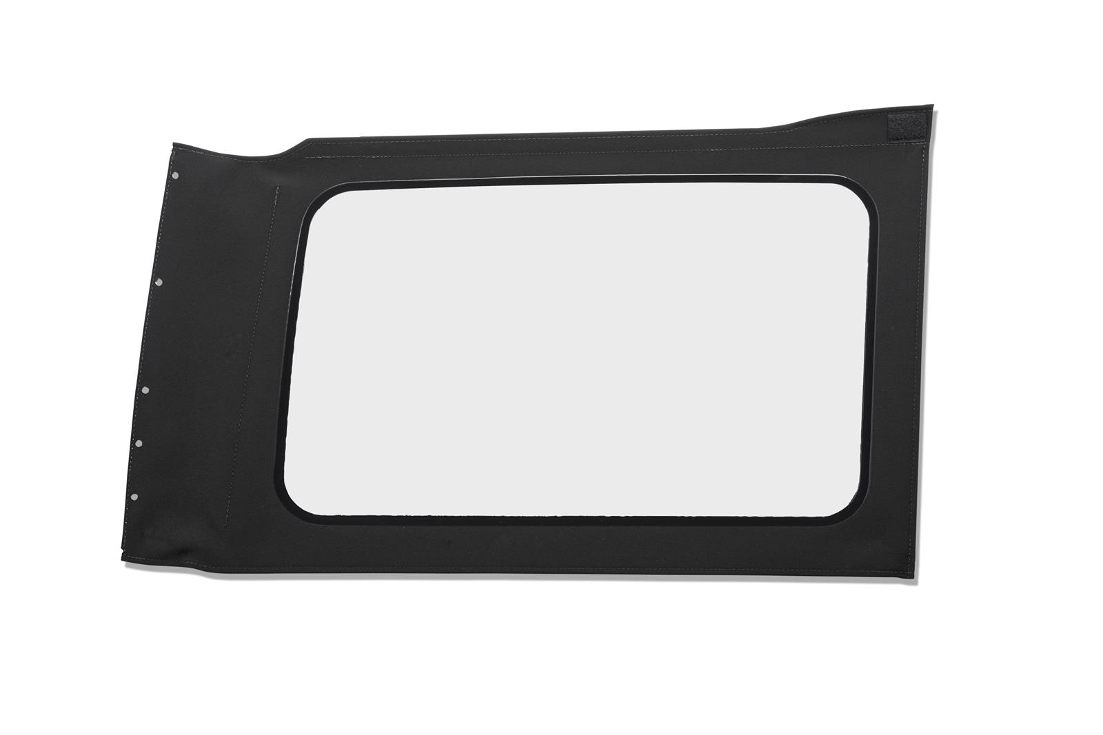Bestop - Soft Top Windows for 2018-2026 WRANGLER 58300-17 OE Replacement Windows; Jeep 2018-23 Wrangler JL (Quarter Right Hand; 4-Door; Black Twill; Clear)