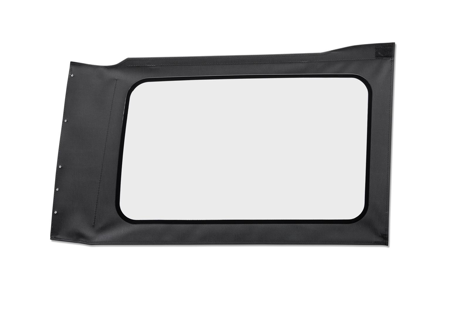 Bestop - Soft Top Windows for 2018-2026 WRANGLER 58300-35 OE Replacement Windows; Jeep 2018-23 Wrangler JL (Quarter Right Hand; 4-Door; Black Vinyl; Clear)