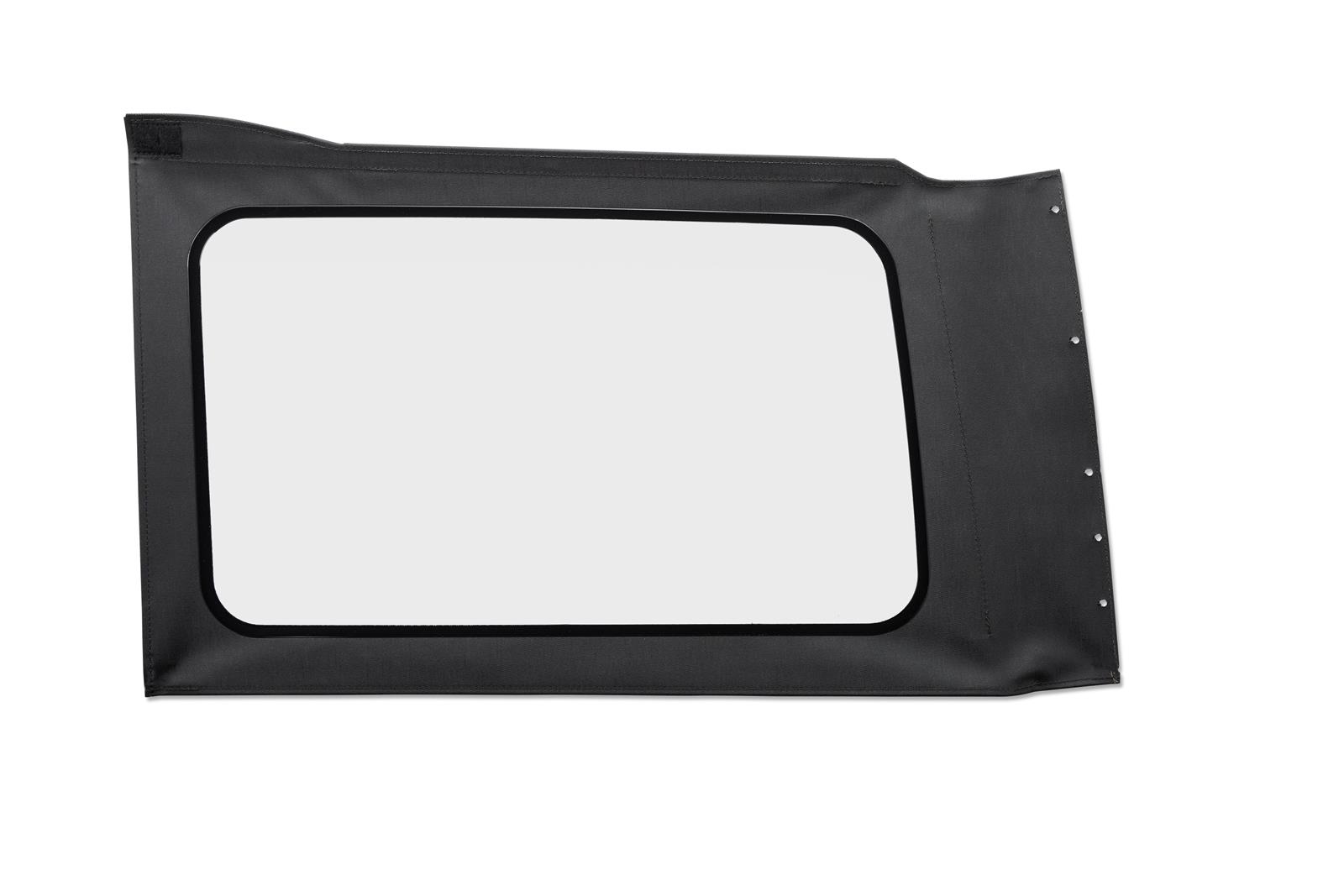 Bestop - Soft Top Windows for 2018-2026 WRANGLER 58301-35 OE Replacement Windows; Jeep 2018-23 Wrangler JL (Quarter Left Hand; 4-Door; Black Vinyl; Clear)