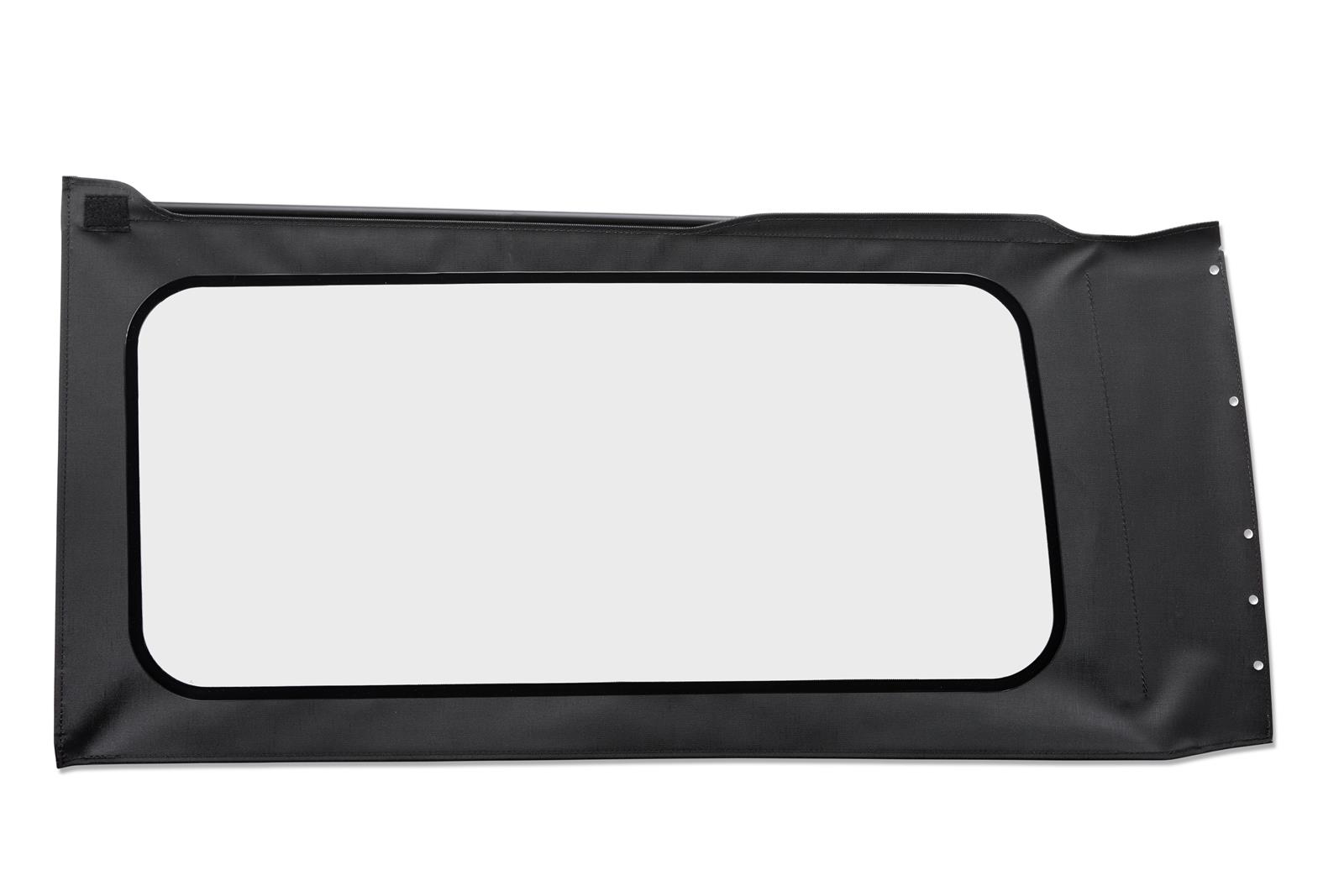 Bestop - Soft Top Windows for 2018-2026 WRANGLER 58305-35 OE Replacement Windows; Jeep 2018-23 Wrangler JL (Quarter Left Hand; 2-Door; Black Vinyl; Clear)
