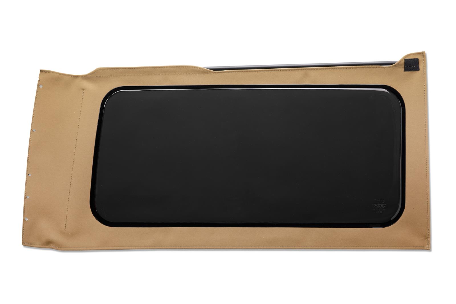 Bestop - Soft Top Windows for 2018-2026 WRANGLER 58306-71 OE Replacement Windows; Jeep 2018-23 Wrangler JL (Quarter Right Hand; 2-Door; Tan Twill; Tinted)