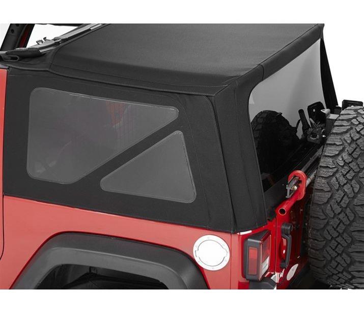Bestop - Soft Top Windows for 2007-2018 WRANGLER, 2018 WRANGLER JK 5844374 Window Kit, Pebble Beige Twill, Tinted