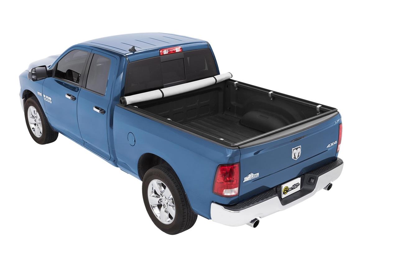Bestop Supertop for Truck 2 Tonneau Covers 2011-2025 1500, 2019-2024 1500 CLASSIC, 2009-2010 RAM - 7742735 Cover, 2, Soft Roll-Up, Hook and Loop Attachment, Vinyl, Black Diamond, 5 1/2 ft. Bed, Without RamBox, Dodge, Ram,
