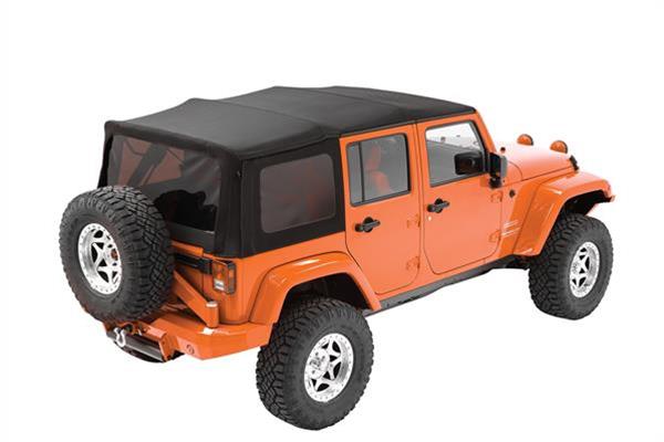 Bestop OEX Replace-A-Tops for 2010-2017 WRANGLER, 2018 WRANGLER JK - 7934835 Soft Top, Replace-A-Top, Polymer Cloth, Black Diamond, Tinted Windows, Jeep, Each