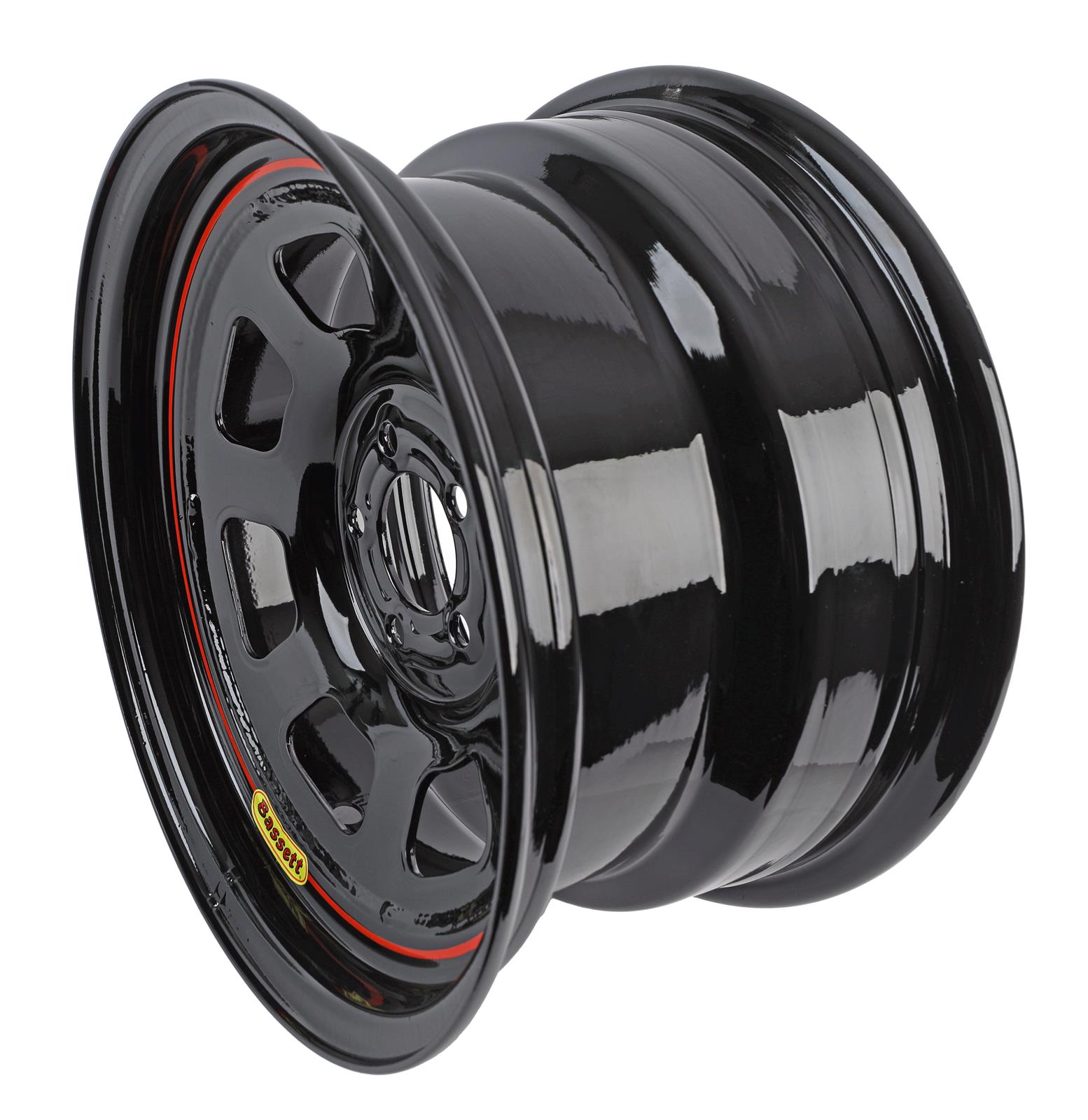 バドルストン8インチtype５ Bassett Racing Wheel D58DN5 Bassett Racing D-Hole IMCA Black