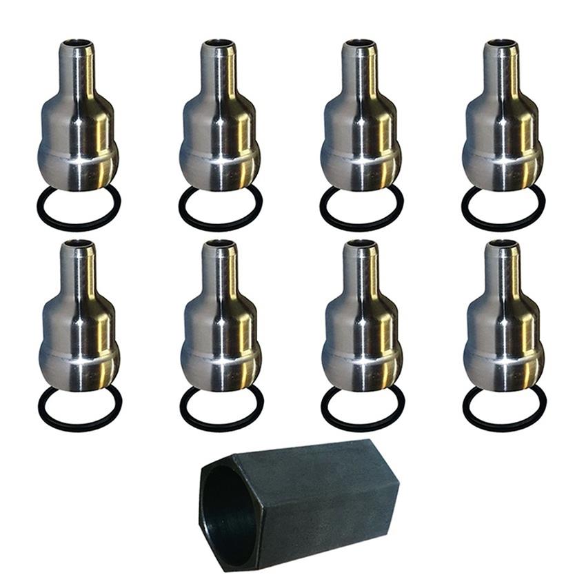 Bostech Auto Diesel Fuel Injector Tubes DEC021616 Ball Tube 2004-2010 Ford 6.0L PowerStroke