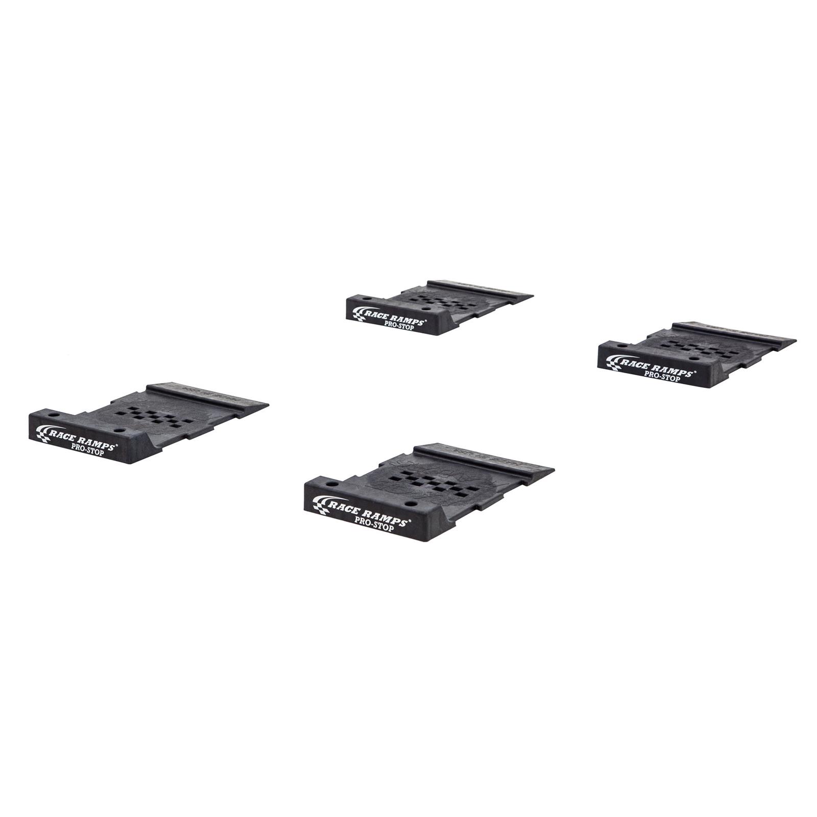 Race Ramps Pro-Stop Parking Guides RR-PS-4 Aid, Tire Stop, Floor Mat Bump, Polymer, Black, Set of 4