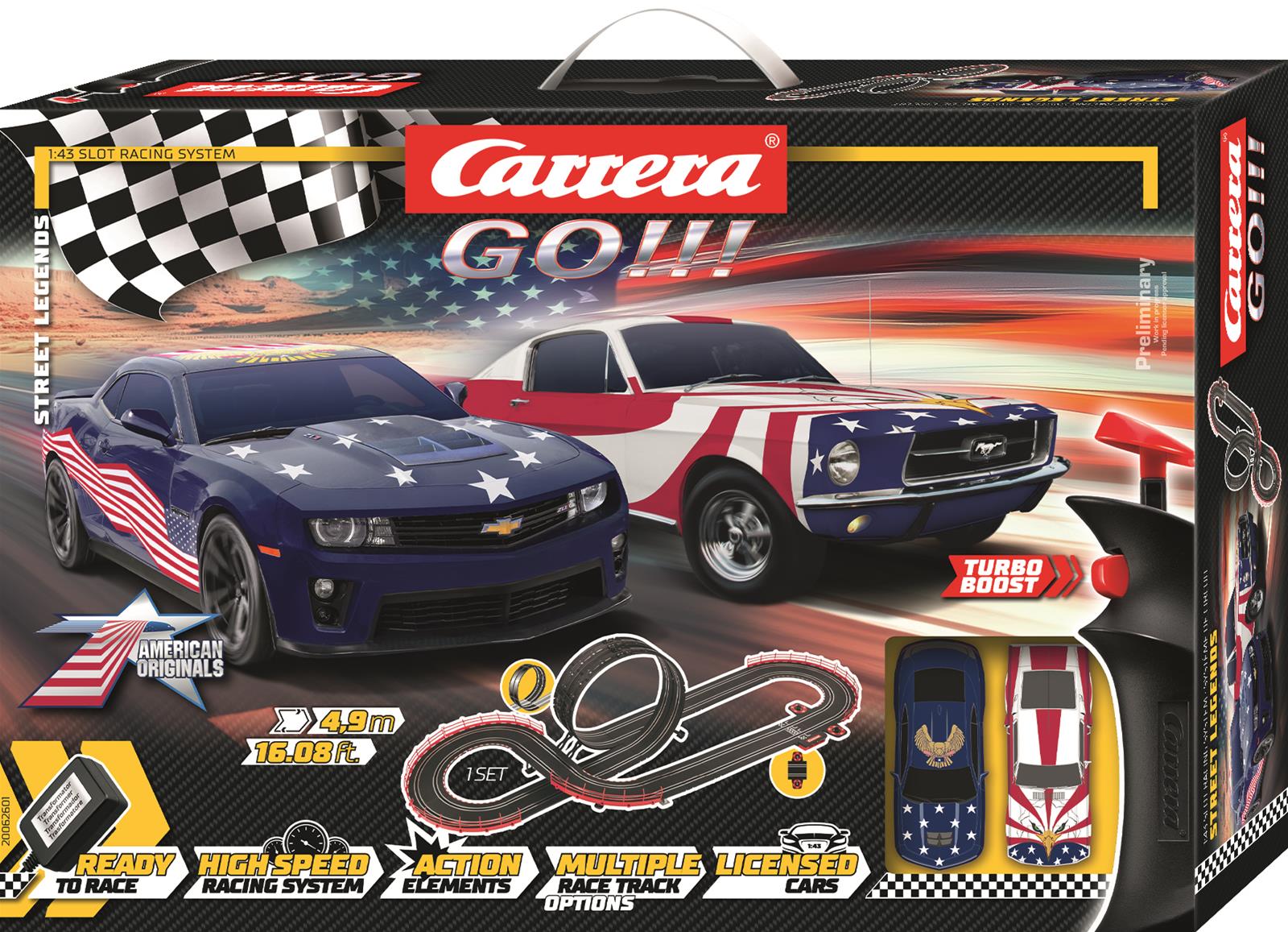 CARRERA OF AMERICA 20062601 Carrera GO 1:43 Scale Street Legends