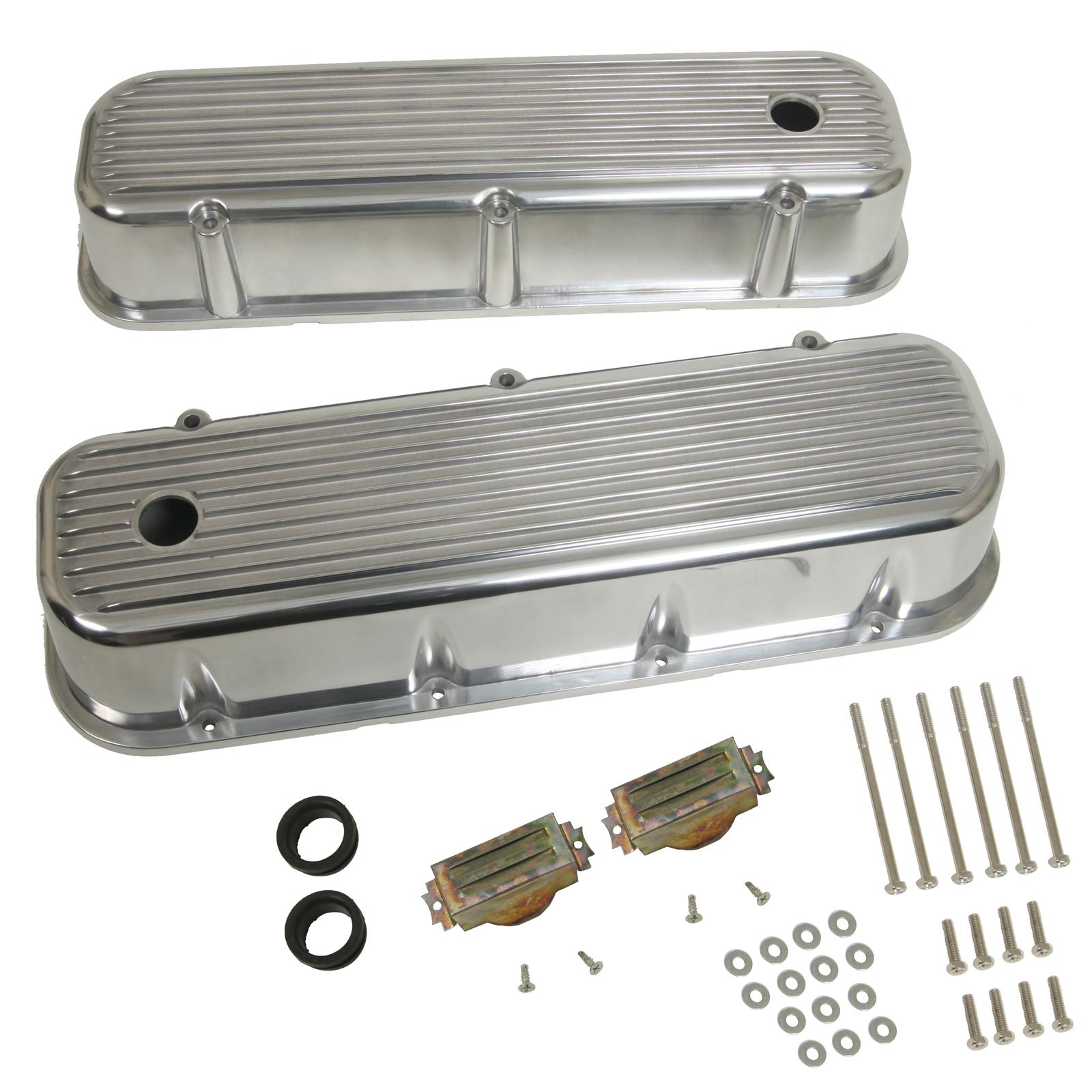 Summit Racing Sum 440423 Summit Racing™ Finned Aluminum Valve Covers Summit Racing 3266