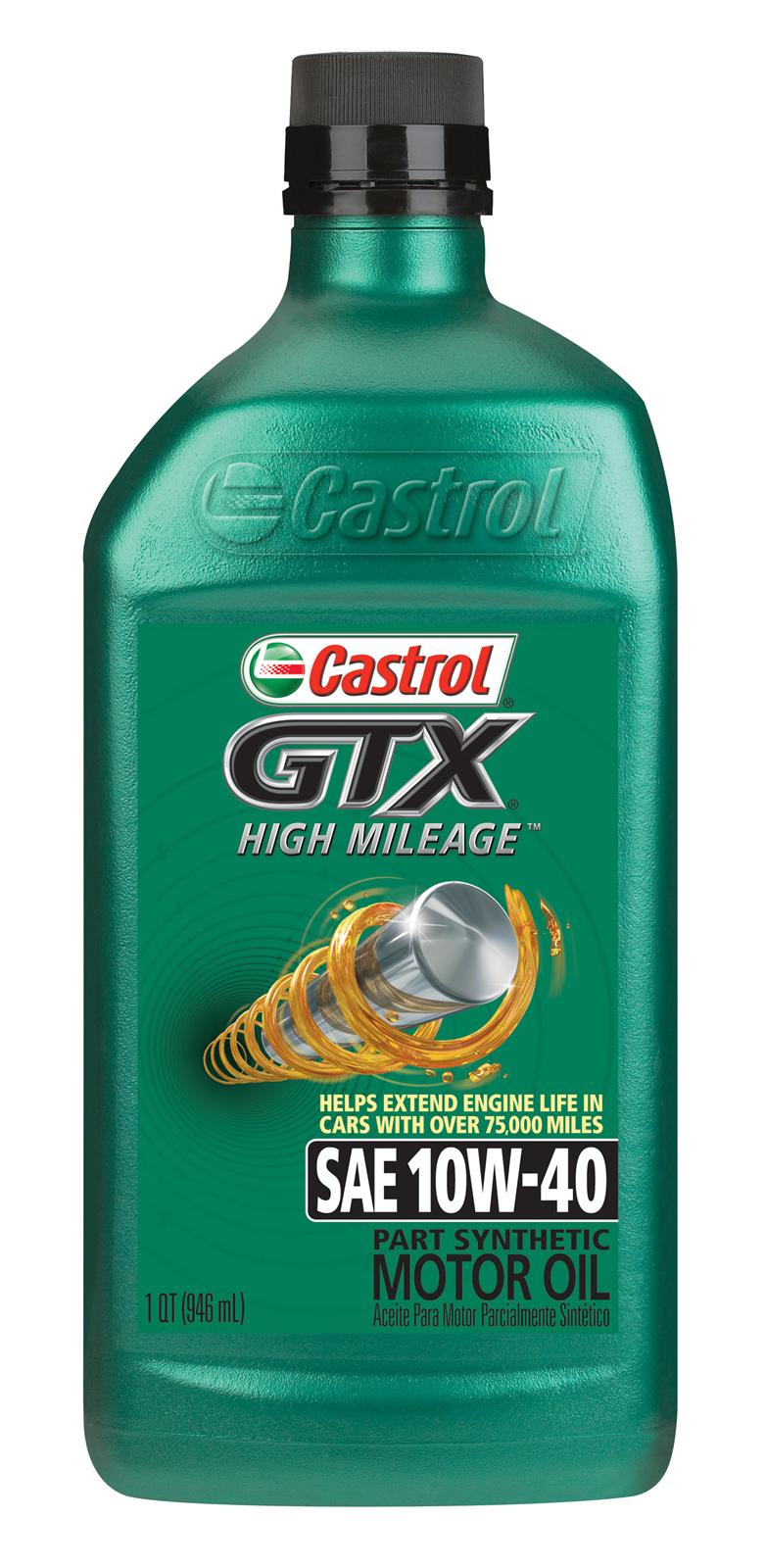 Castrol CAST1040HM Castrol GTX High Mileage Motor Oil