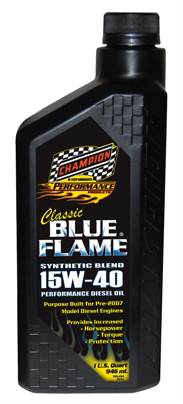 Champion Blue Flame 15W-40 Syn-Blend Diesel Oil