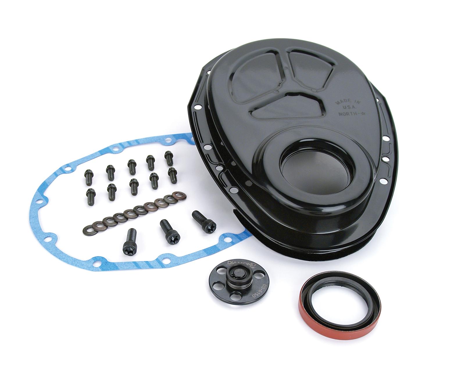 Comp Cams SBC Timing Cover w/Welded Thrust Plate Comp Cams SBC Timing Cover w/Welded Thrust Plate