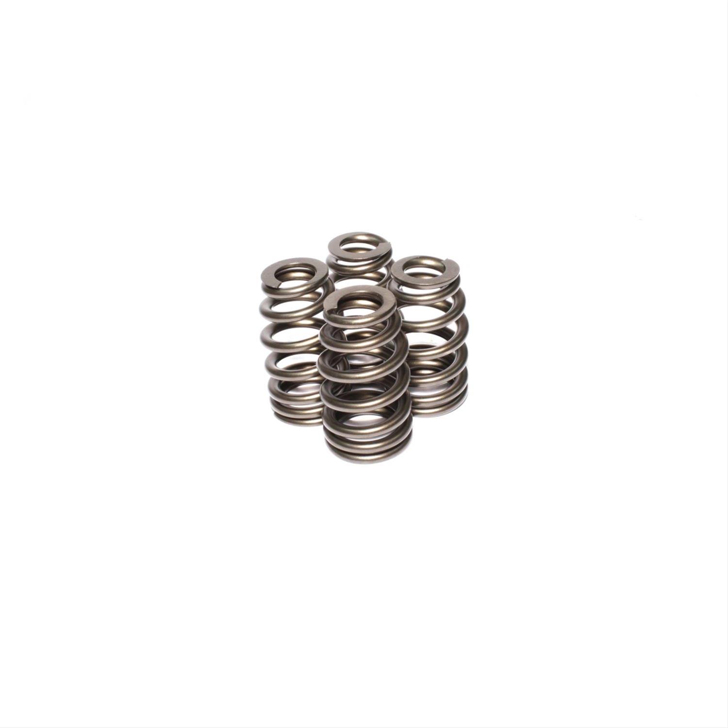COMP Cams Valve Springs 26120-4 Springs, Single, 1.445 in. Outside Diameter, 370 lbs./in. Rate, 1.230 in. Coil Bind Height, Set of 4