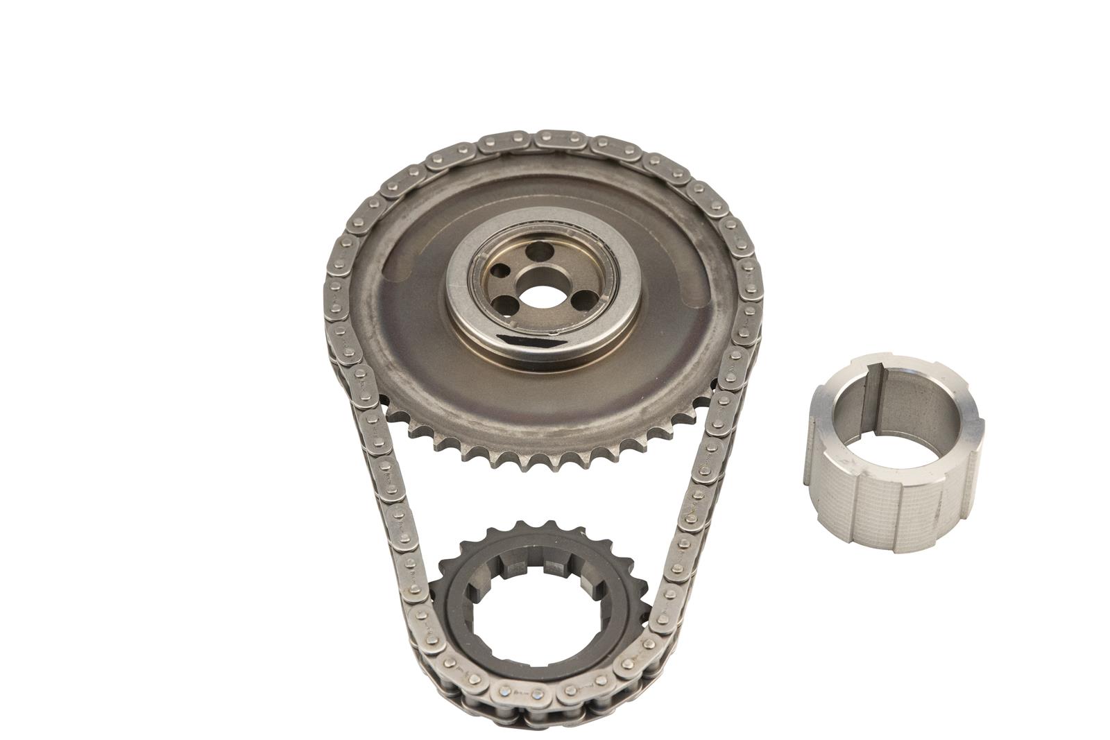 COMP Cams Hi-Tech Roller Race Timing Sets 3114CPG Chain and Gear Sets, Hi-Tech, Single Roller, Steel Gears, Cadillac, Chevrolet, GMC, Kit thumbnail 2