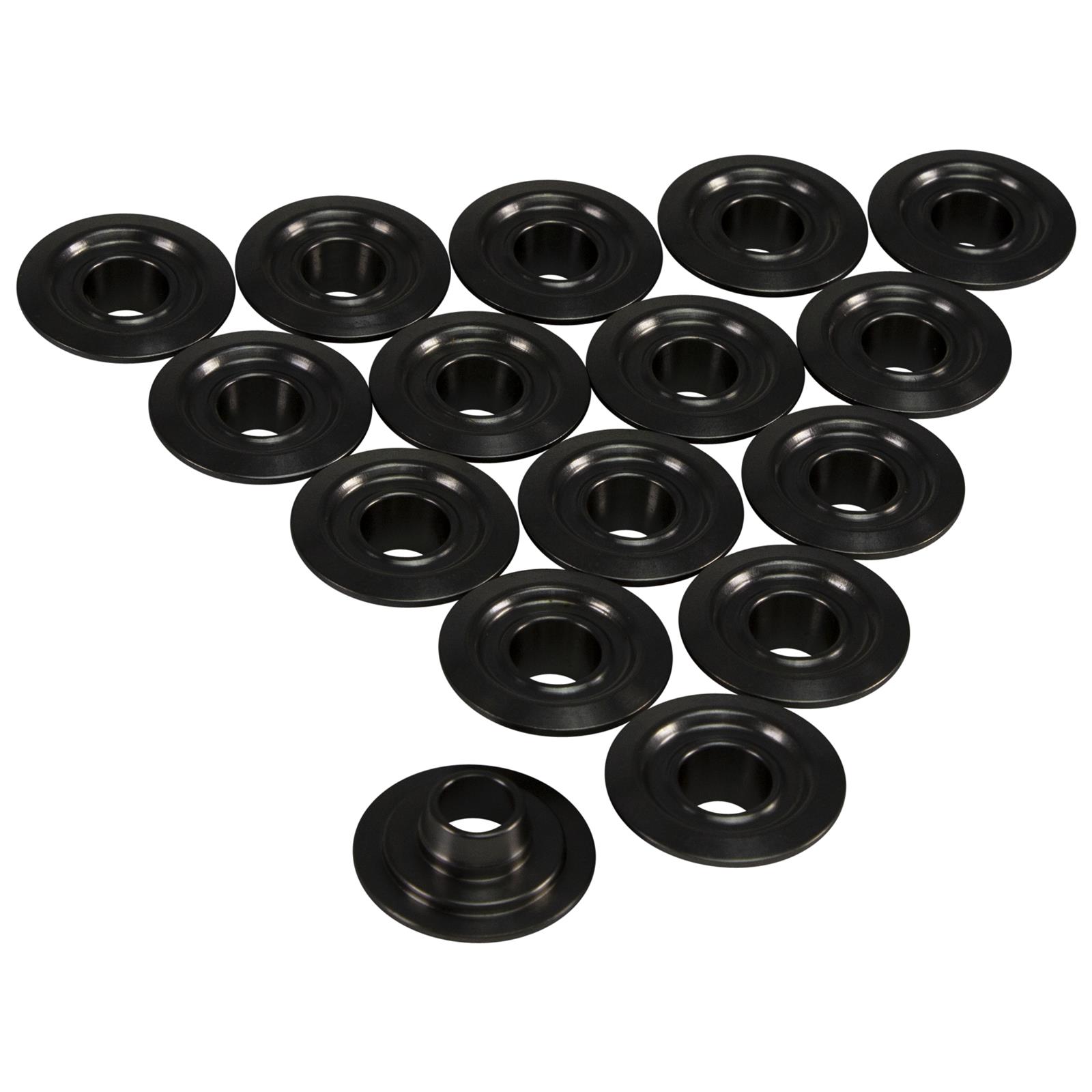 COMP Cams Titanium Valve Spring Retainers 715-16 Retainers, Conical, Dual, Titanium, 8 degree, 1.442 in. O.D., 0.344 in. Stem Diameter, Set of 16 thumbnail 2