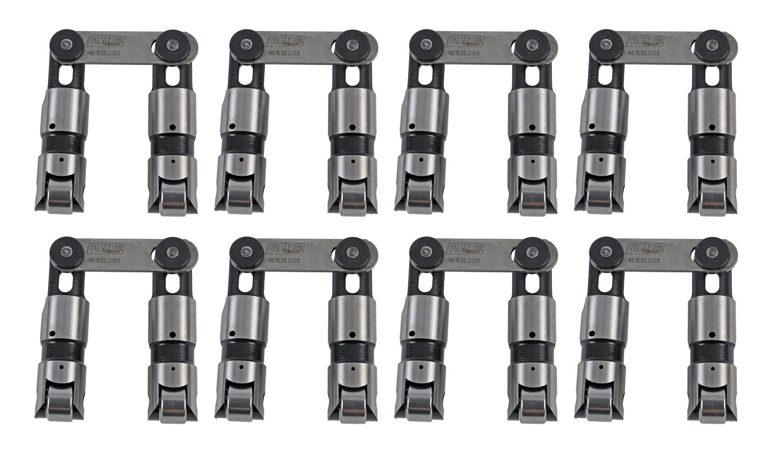 COMP Cams Sportsman Solid Roller Lifters 967879B-16 Lifter, Sportsman, Mechanical Roller, Vertical Link, Offset, 0.875 in. Diameter, w/ Bushing, Seat Height 2.020 in., SVO, Yates Heads, Ford, Set of 16