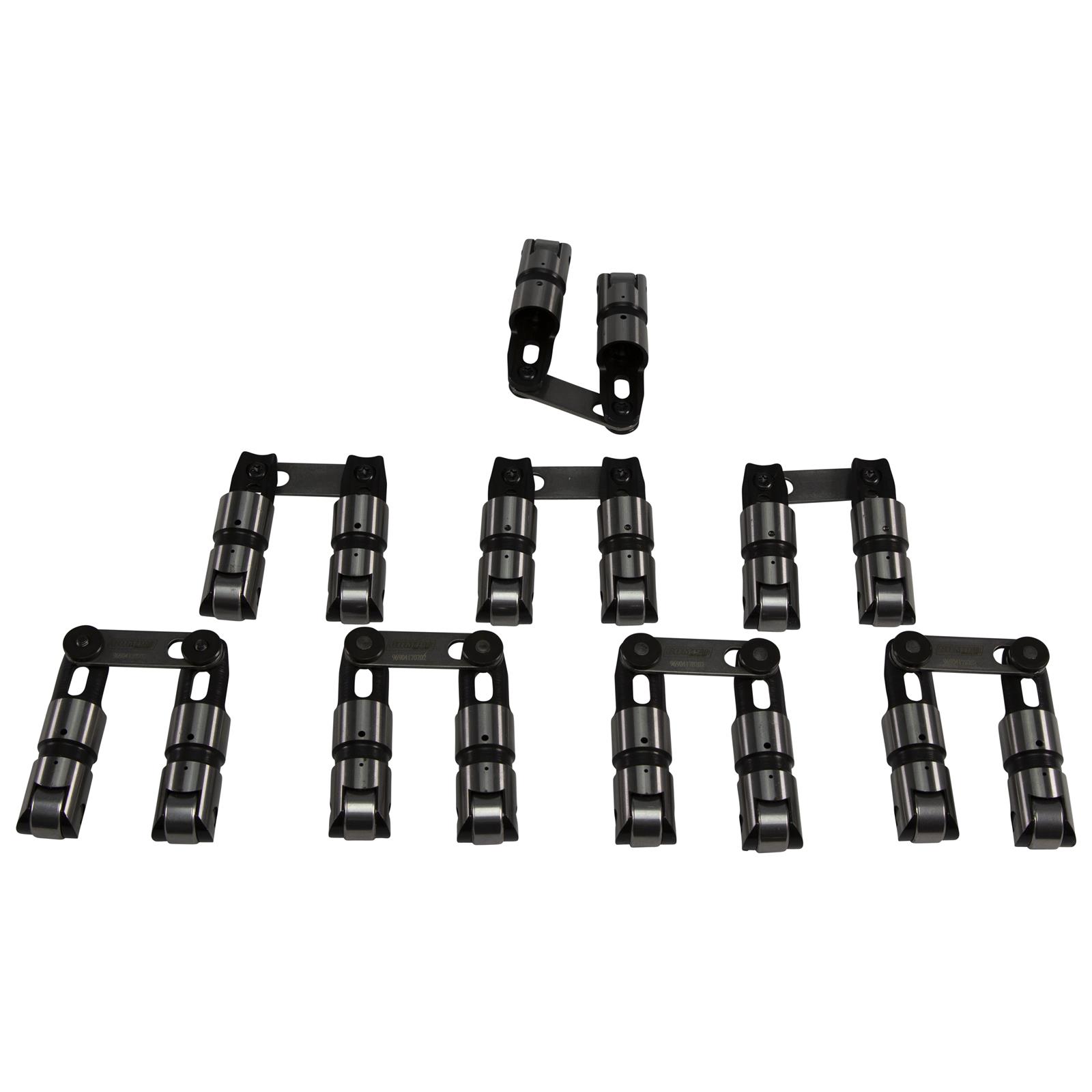 COMP Cams Sportsman Solid Roller Lifters 96904B-16 Lifter, Sportsman, Mechanical Roller, Vertical Link, 0.904 in. Diameter, w/ Bushing, Seat Height 1.880 in., SBC, Chevy, Set of 16 thumbnail 2