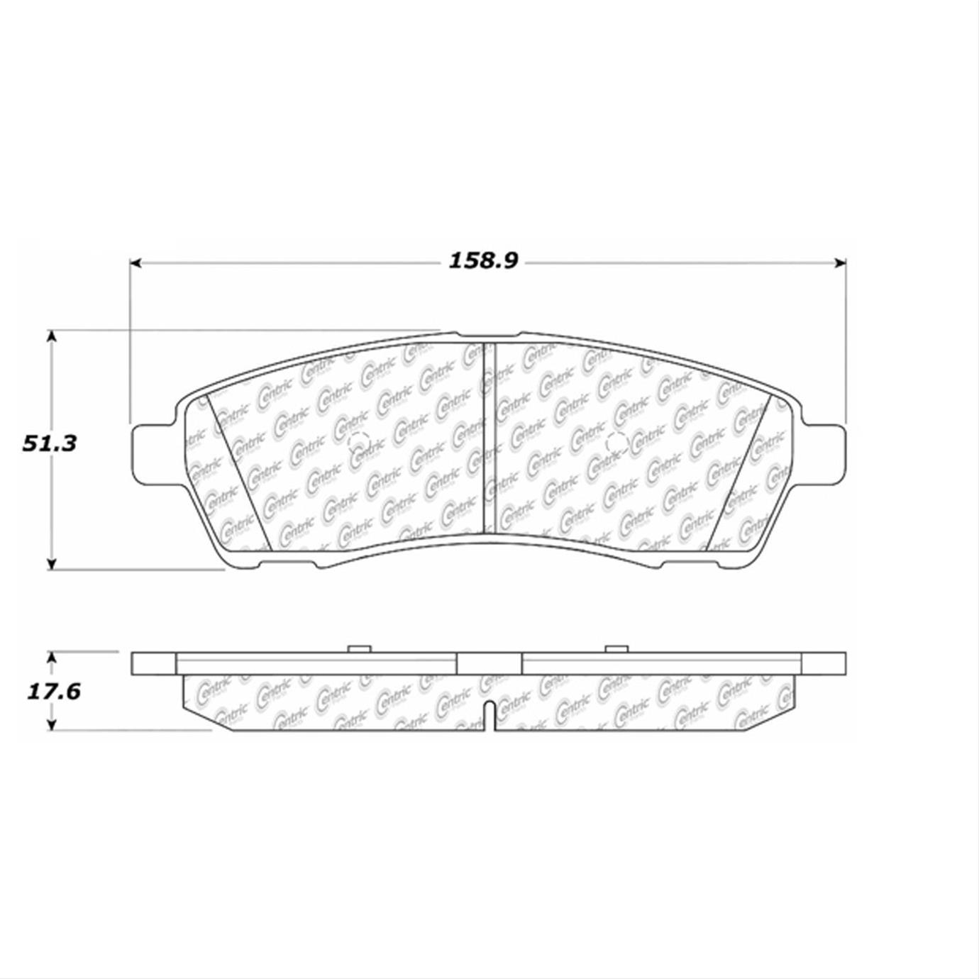 Centric Parts 103.07570 Centric C-Tek Ceramic Brake Pads
