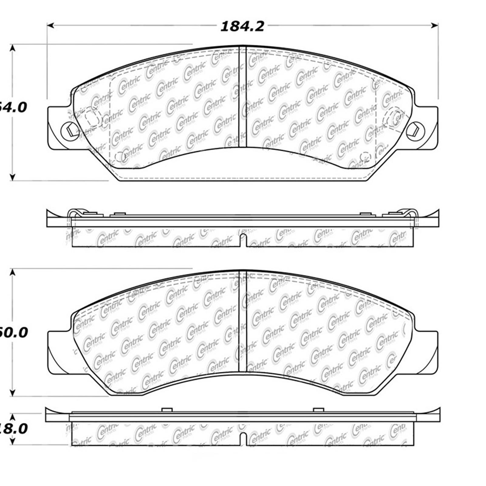 Centric Parts 103.10920 Centric C-Tek Ceramic Brake Pads | Summit Racing