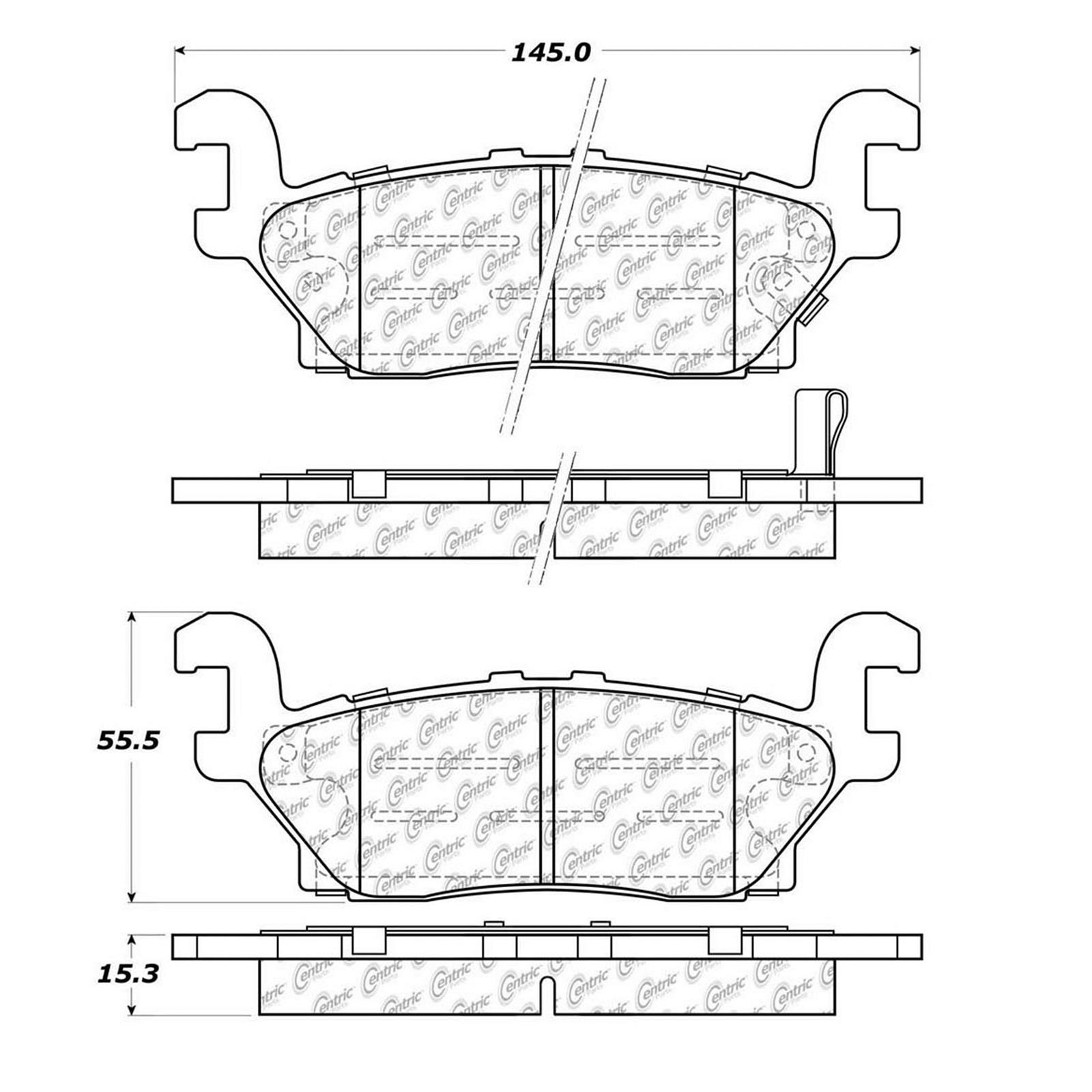 Centric Brake Pad 103.11190 Ceramic
