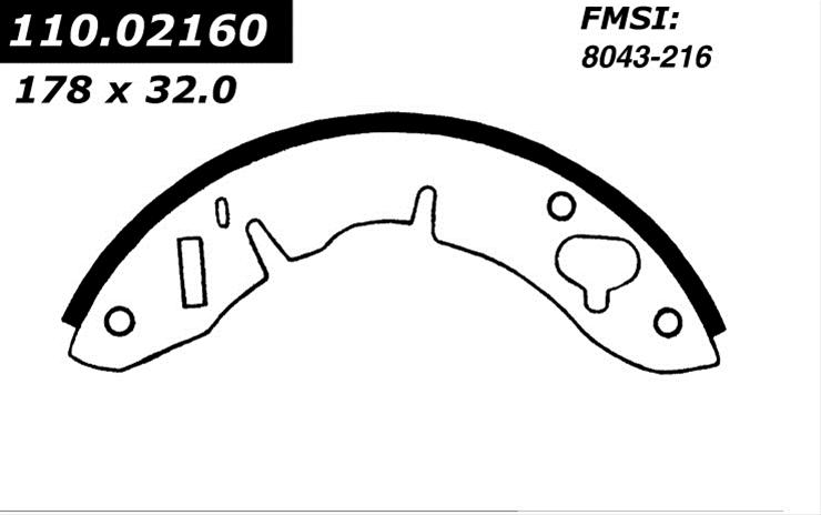 Centric Parts 111.02160 Centric Premium Brake Shoes | Summit Racing