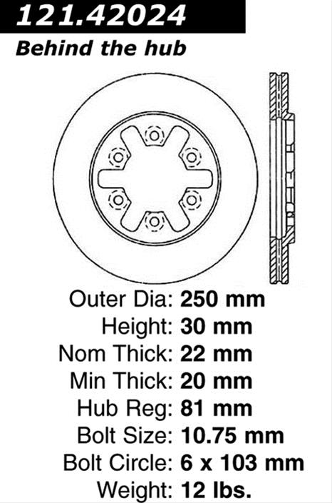 Centric Performance Brake Rotor thumbnail 2