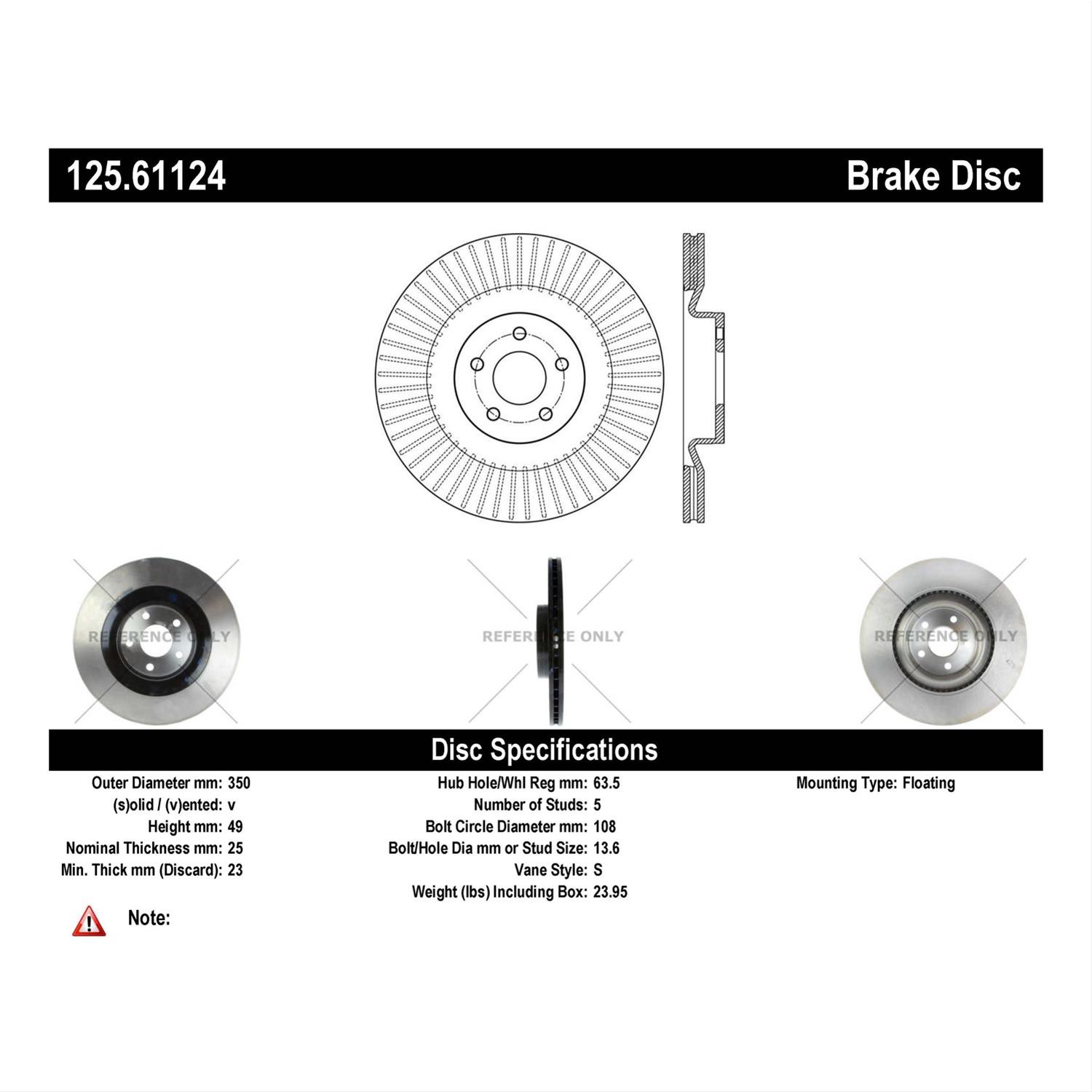 Centric 16 Focus RS Front Premium High-Carbon Rotor