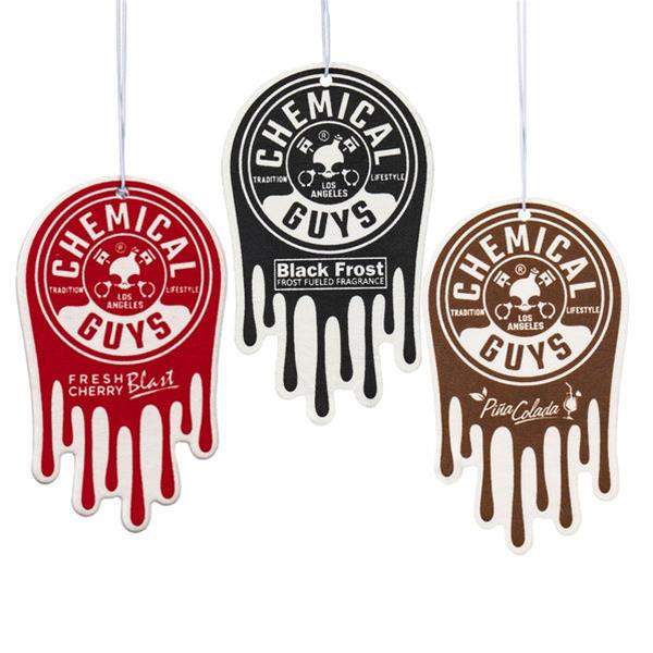 Chemical Guys Hanging Air Freshener 3-Pack Variety - Black Frost, Cherry Blast, Pina Colada