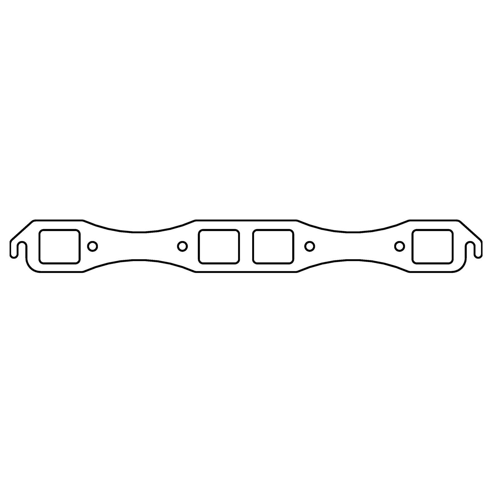 Cometic Chrysler Big Block B/RB V8 .043in Copper Exhaust Manifold Gasket Set-1.780in x 1.480in Port
