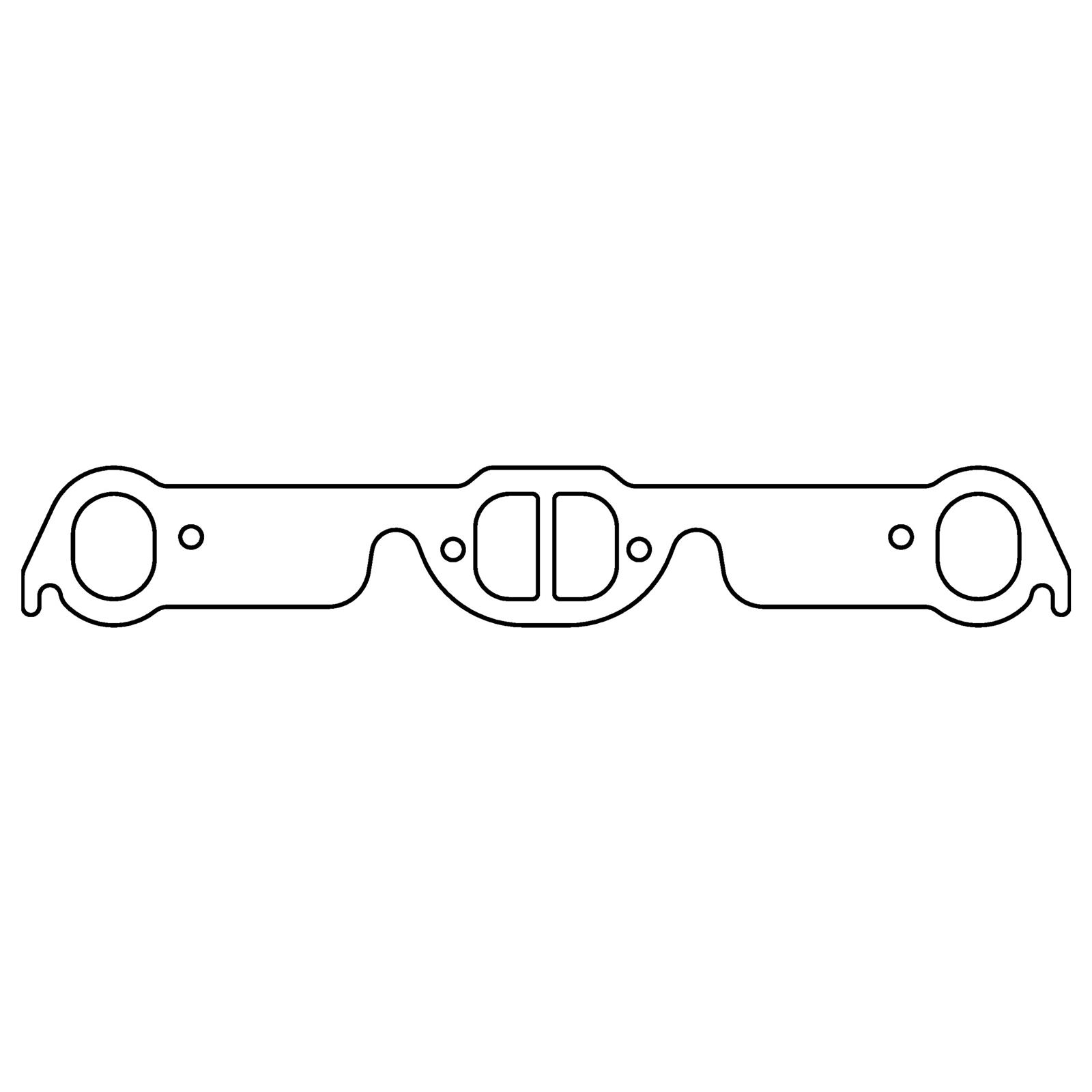Cometic Pontiac V8 .094in HTG Exhaust Manifold Gasket Set - 1.940in x 1.500in D/Oval Ports