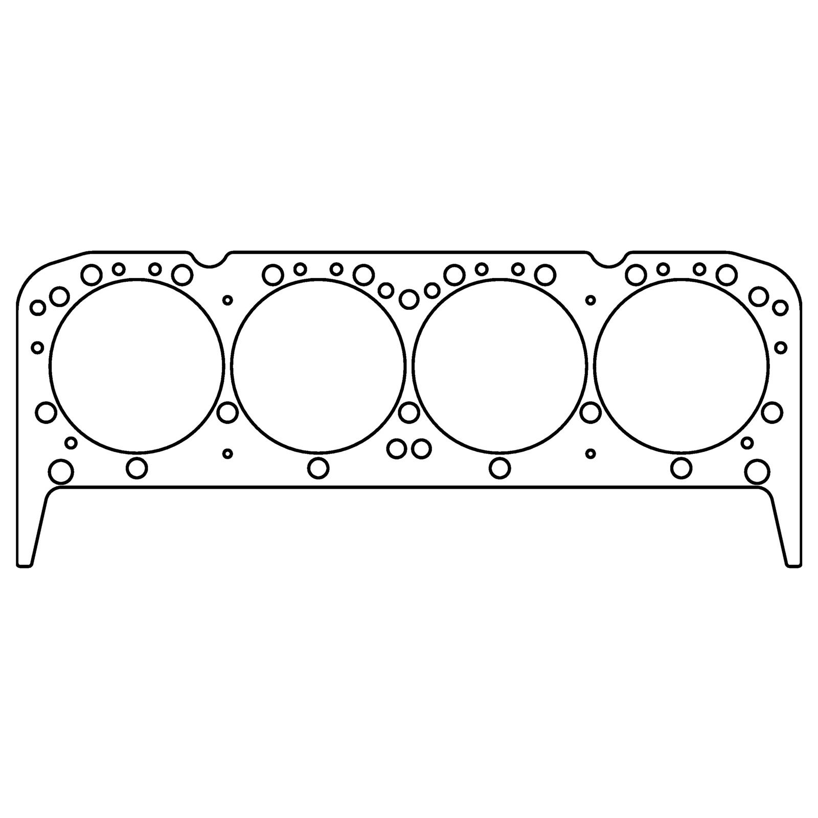 Cometic GM SB 18/23 Deg 4.200in Bore 0.043in Copper Head Gasket (No Steam Holes)