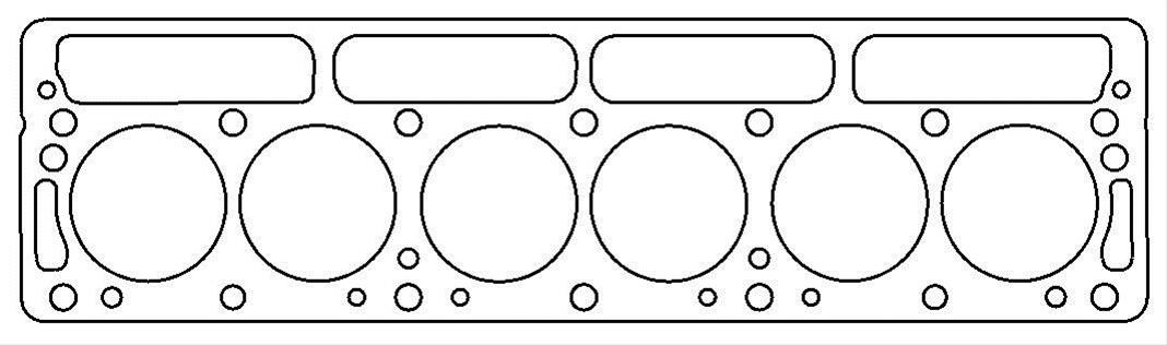 Cometic Triumph 1968-1971 TR6 I6 .063in Copper Cylinder Head Gasket-76mm Bore-Without Recessed Block