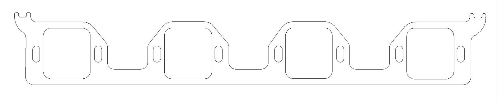 Cometic Chrysler Gen-2 Hemi .060in Fiber Intake Manifold Gasket Set-1.856in x 2.009in Rectangle Port