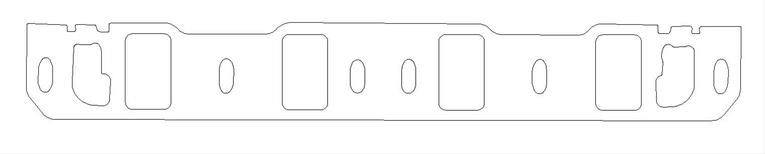 Cometic Ford Windsor .125in Fiber Intake Mani Gasket Set-1.279in x 2.115in Rectangle Port