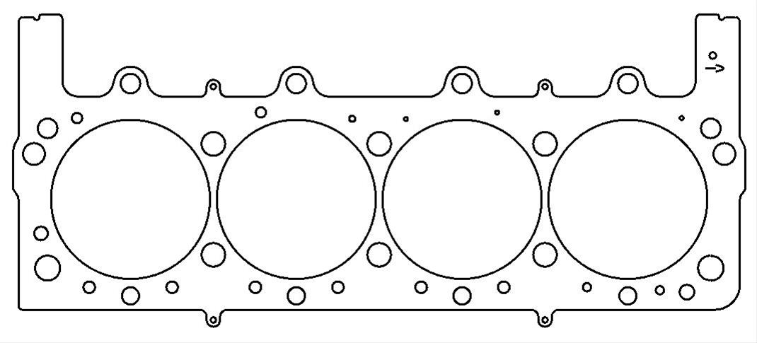 Cometic Ford 460 Pro Stock 4.685in Bore .051 inch MLS-RH A500 Block Head Gasket
