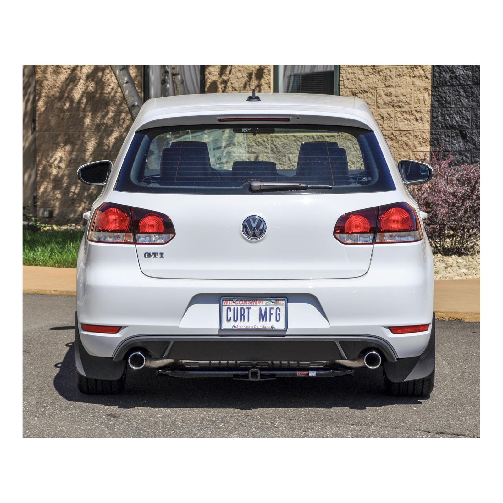 CURT Class 1 Receiver Hitch 110003 Trailer Hitch, Euro Mount, I, 1/4 in. Receiver, Black Powdercoated, Volkswagen, Each thumbnail 2