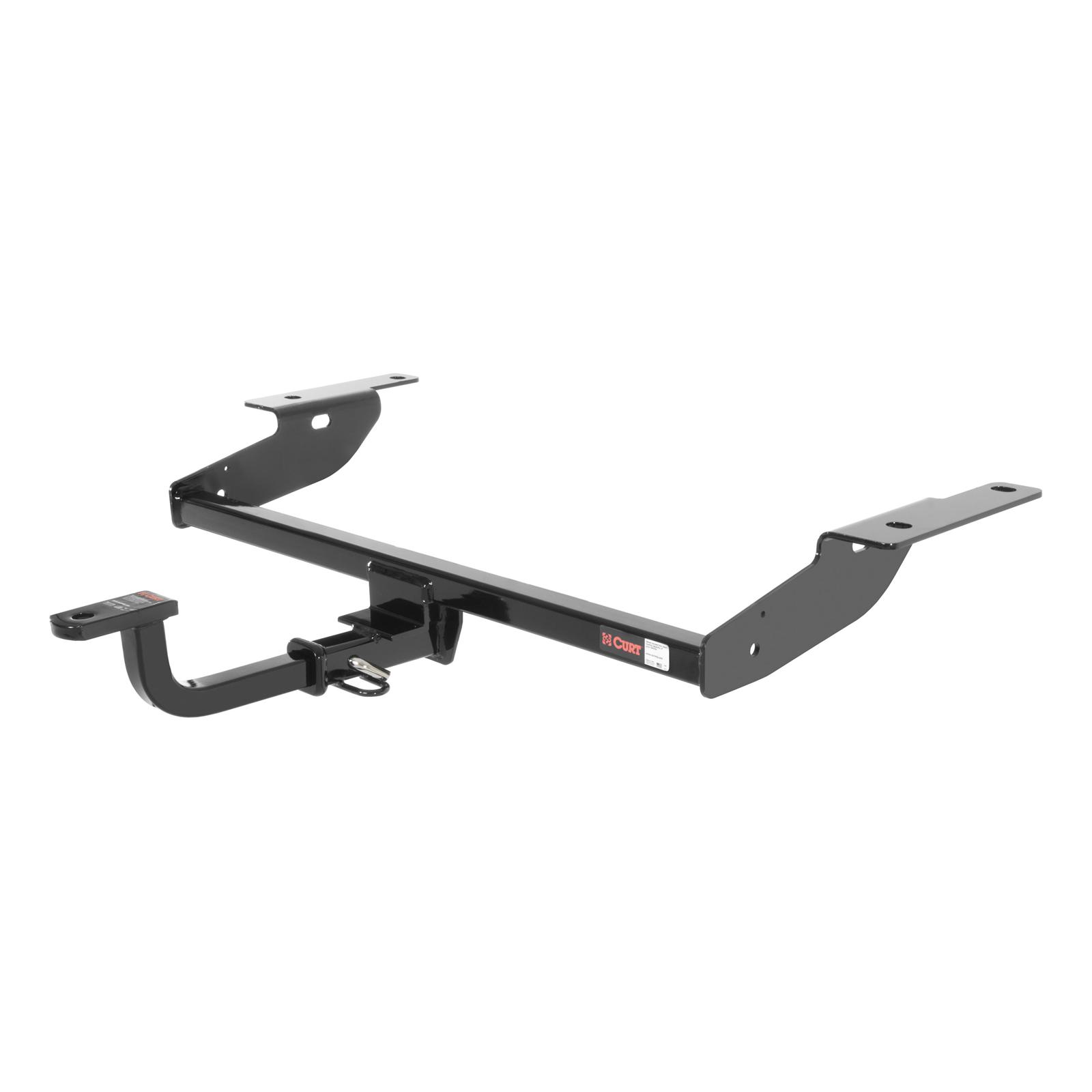CURT Class 1 Receiver Hitch 110653 Trailer Hitch, I, 1/4 in. Receiver, Black Powdercoated, Volvo, Each