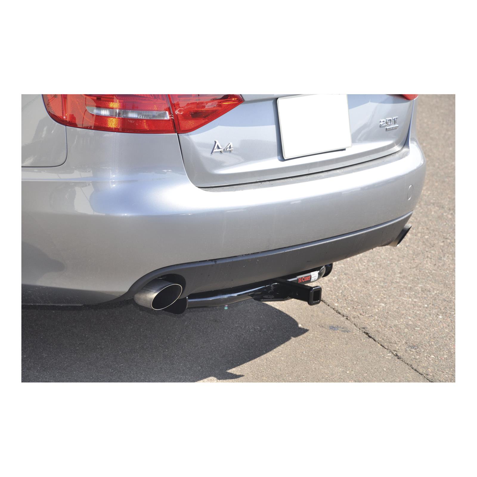 CURT Class 1 Receiver Hitch 11195 Trailer Hitch, I, 1-1/4 in. Receiver, Black, Round Tube, Ball Mount, Audi, Each