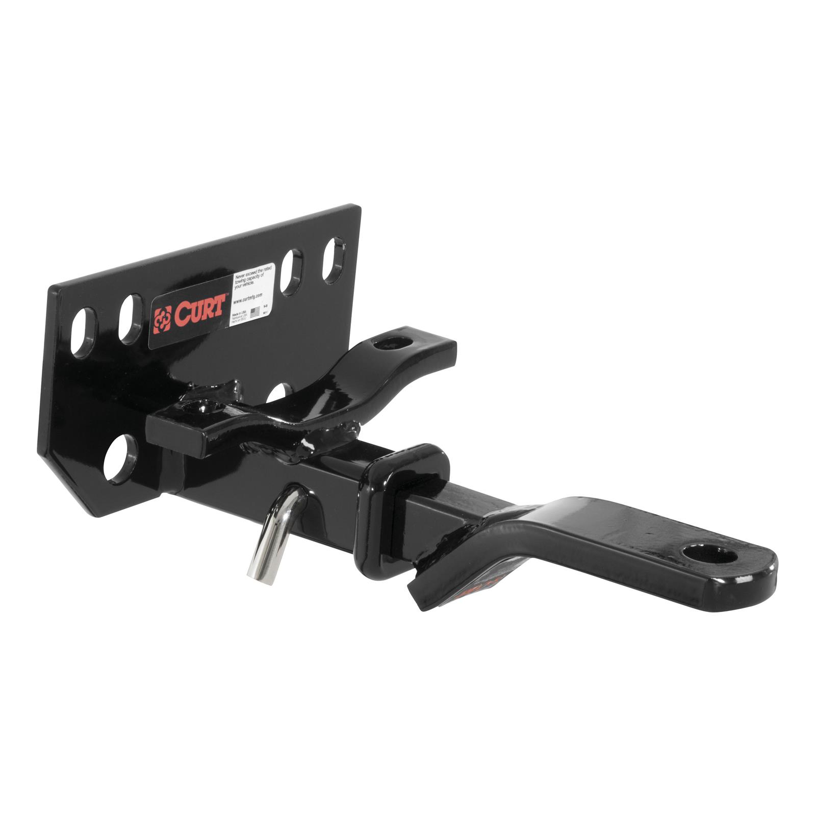 CURT Class 1 Receiver Hitch 112273 Trailer Hitch, I, 1/4 in. Receiver, Black Powdercoated, Geo, Lexus, Toyota, Each thumbnail 2