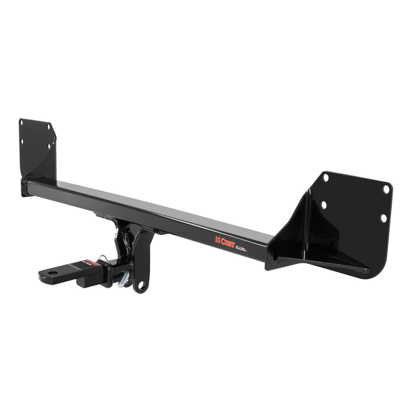 CURT Class 1 Receiver Hitch 112723 Hitch, I, 1/4 in. Receiver, Square Tube Welded, Black Powdercoated, with Old-Style Ball Mount, Mini, Cooper, Each thumbnail 2