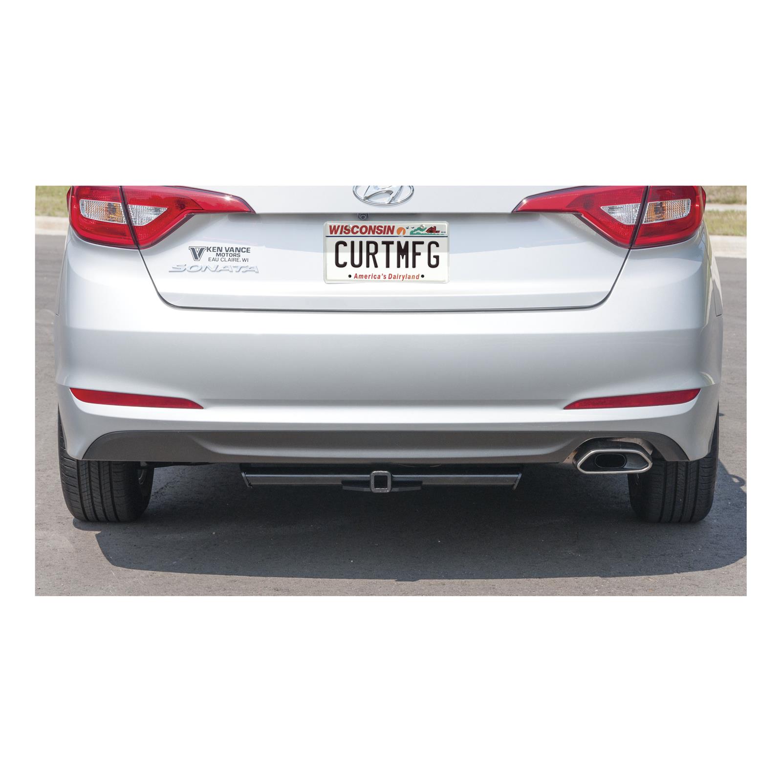 CURT Class 1 Receiver Hitch 11402 Hitch, Class-1, Black Powdercoated, Hyundai, Each thumbnail 2