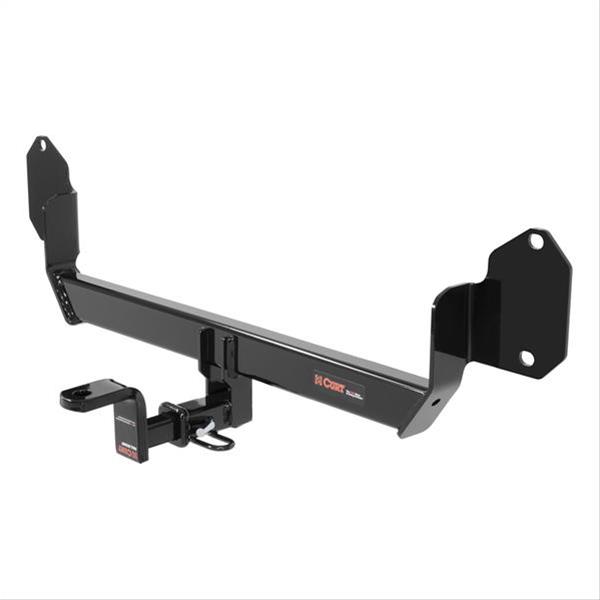 CURT Class 1 Receiver Hitch 114173 Trailer Hitch, I, 1/4 in. Receiver, Black Powdercoated, Mini, Each thumbnail 2