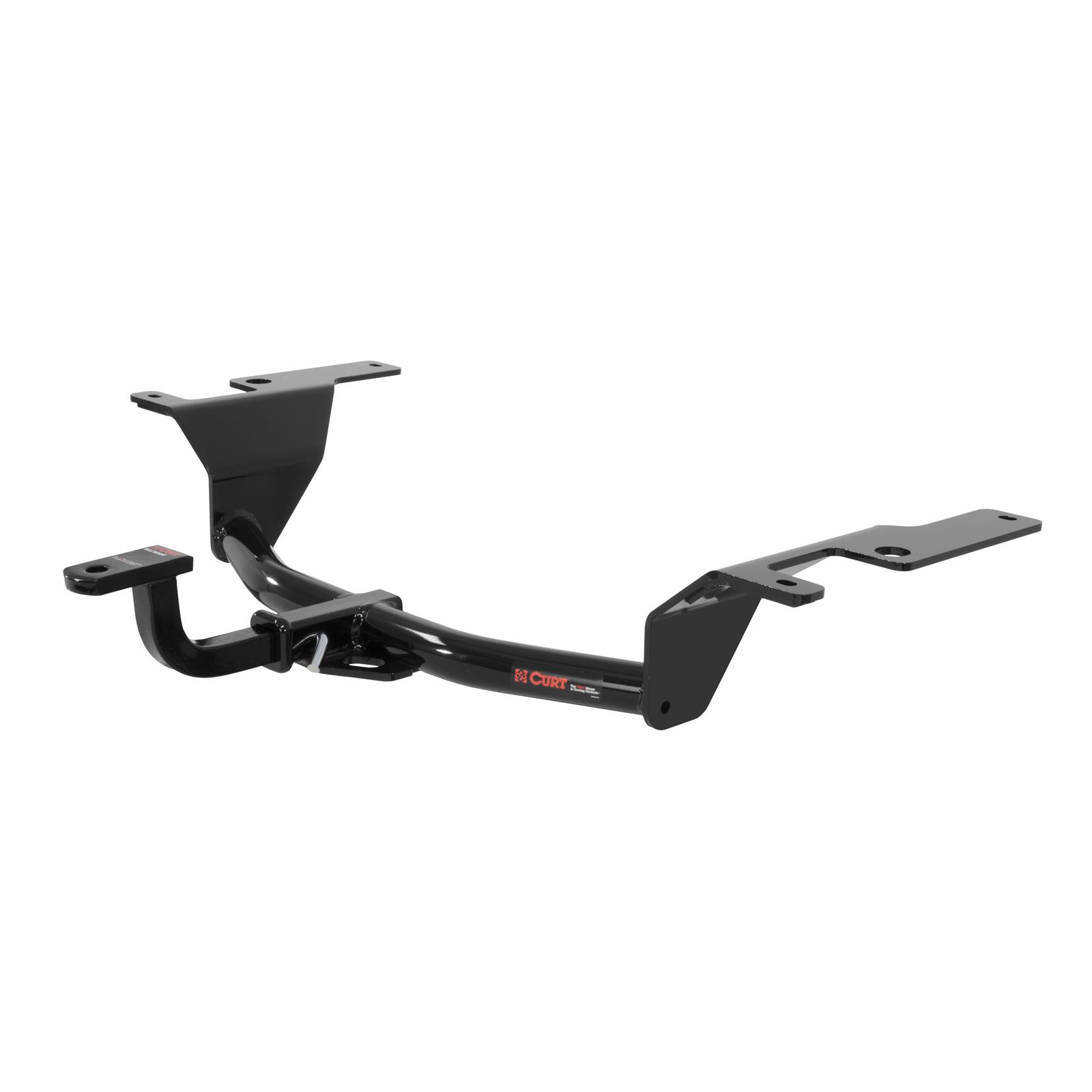 CURT Class 1 Receiver Hitch 114213 Hitch, I, 1/4 in. Receiver, Round Tube Welded, Black Powdercoated, with Old-Style Ball Mount, Scion, IA, Toyota, Yaris IA, Each