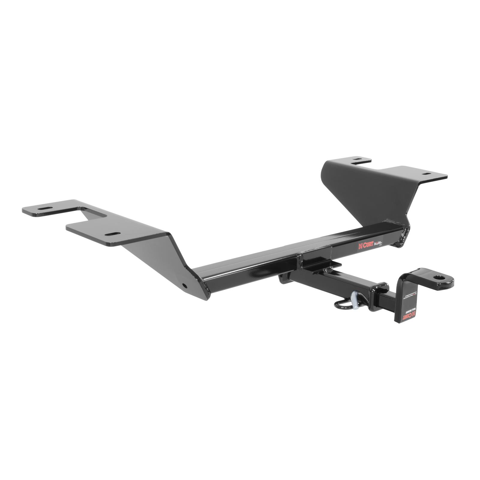 CURT Class 1 Receiver Hitch 114253 Hitch, I, 1/4 in. Receiver, Square Tube Welded, Black Powdercoated, with Old-Style Ball Mount, Chevrolet, Cruze, Each thumbnail 2