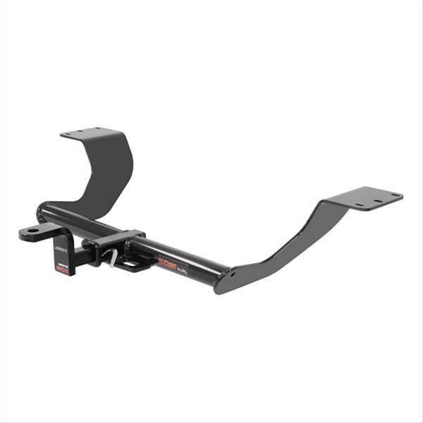 CURT Class 1 Receiver Hitch 114493 Hitch, I, 1/4 in. Receiver, Round Tube Welded, Black Powdercoated, with Old-Style Ball Mount, Mitsubishi, Mirage G4, Each