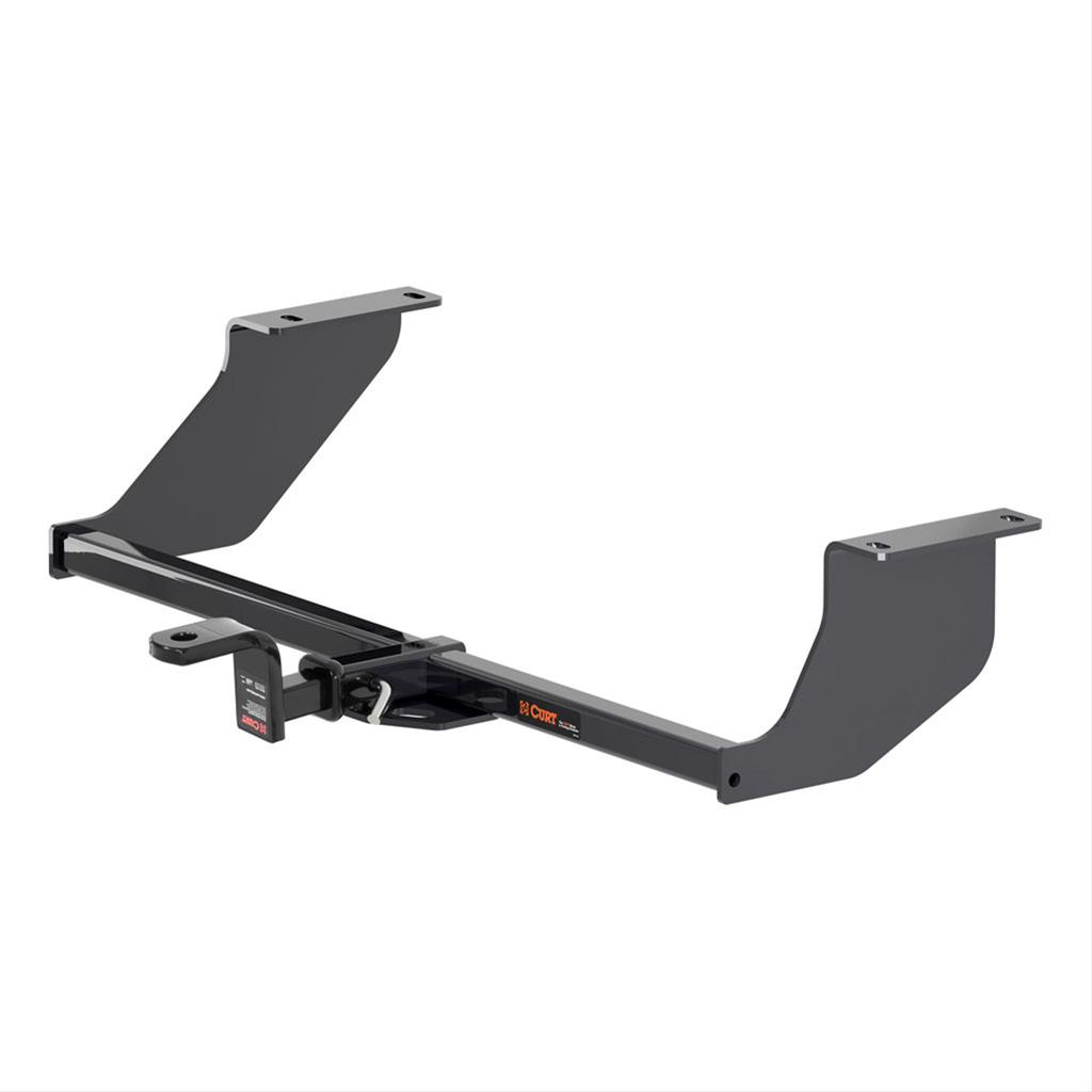 CURT Class 1 Receiver Hitch 114643 Hitch, I, 1/4 in. Receiver, Square Tube Welded, Black Powdercoated, with Old-Style Ball Mount, Chevrolet, Sonic, Each