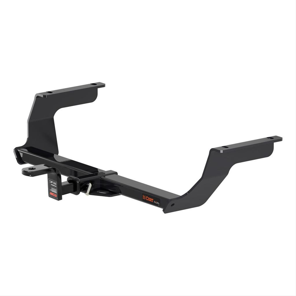 CURT Class 1 Receiver Hitch 114653 Hitch, I,1 1/4 in. Receiver, Square Tube Welded, Black Powdercoated, with Old-Style Ball Mount, Subaru, Impreza, Each