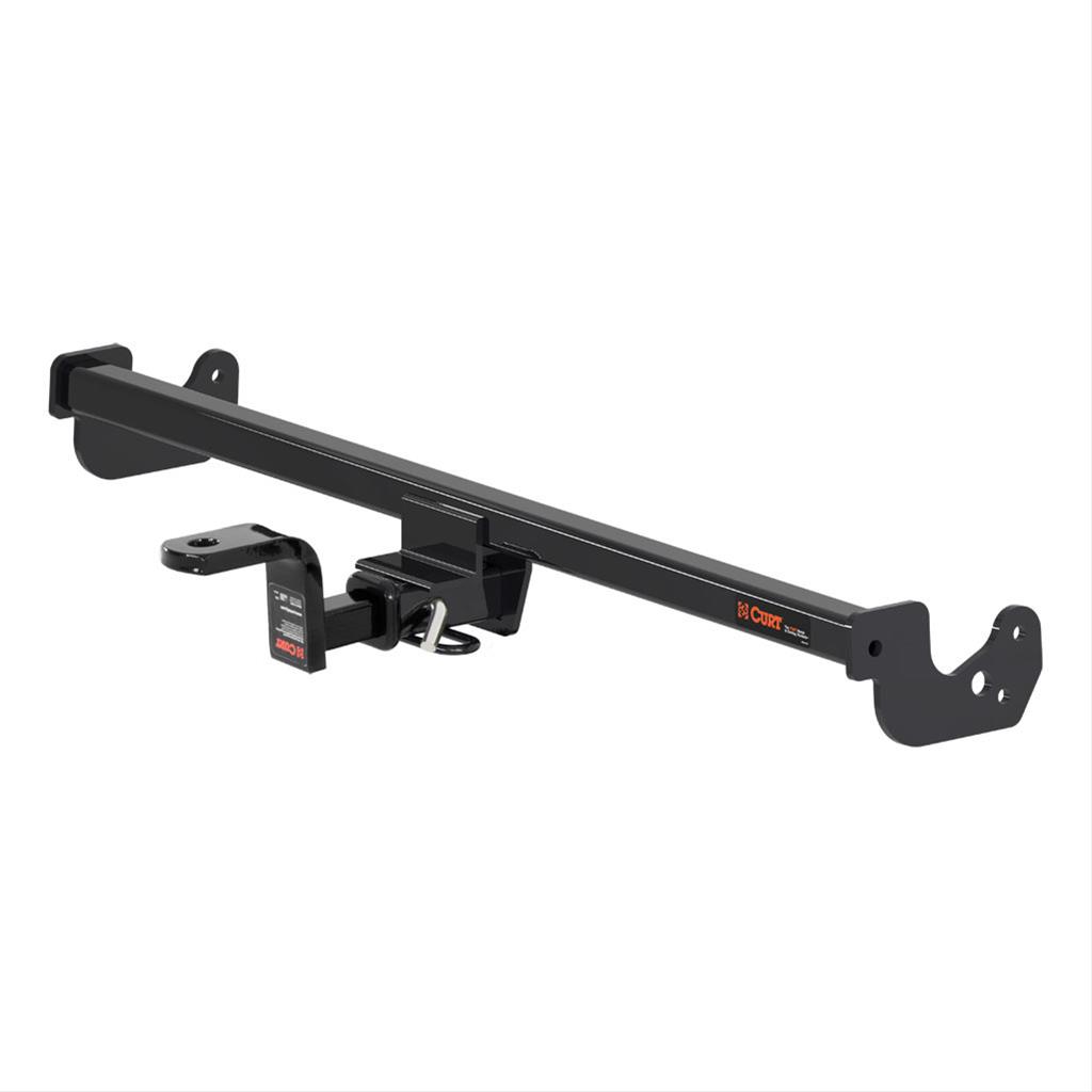 CURT Class 1 Receiver Hitch 114803 Hitch, I, 1/4 in. Receiver, Square Tube Welded, Black Powdercoated, with Old-Style Ball Mount, Toyota, Yaris, Each