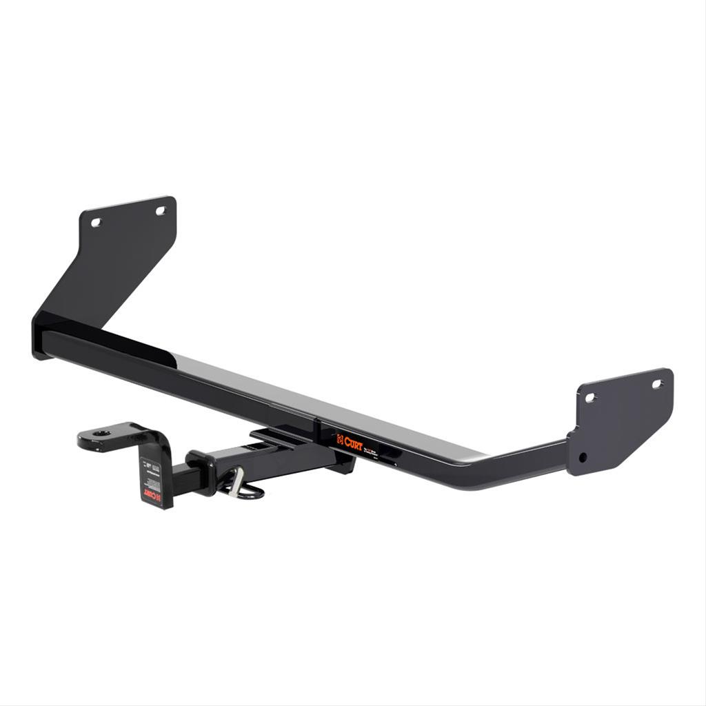 CURT Class 1 Receiver Hitch 114863 Hitch, I, 1/4 in. Receiver, Square Tube Welded, Black Powdercoated, with Old-Style Ball Mount, Hyundai, Ioniq, Each