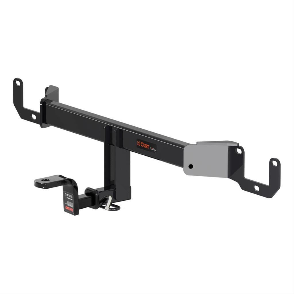 CURT Class 1 Receiver Hitch 114923 Hitch, I, 1/4 in. Receiver, Square Tube Welded, Black Powdercoated, with Old-Style Ball Mount, Chevrolet, Cruze, Each